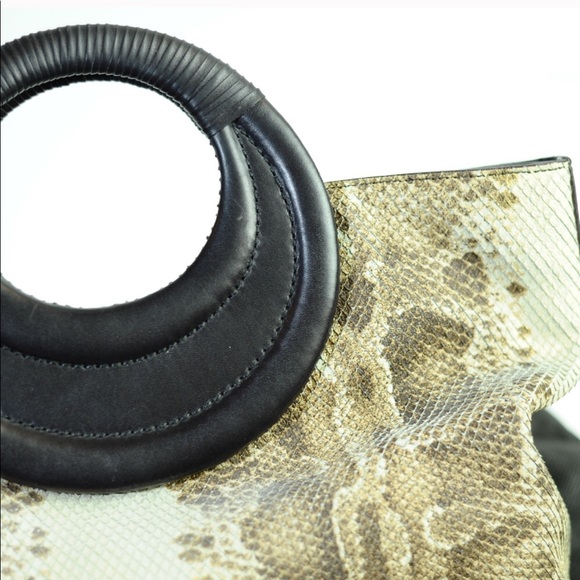 Donald J. Pliner Snakeskin Leather Handbag ๐ - Picture 3 of 10